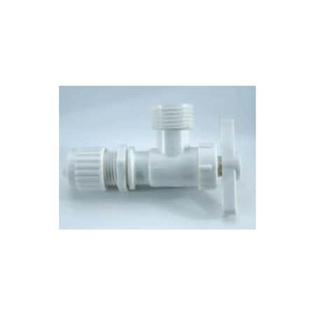 Elkhart Supply 0.5 in. Washing Machine Valve, White ESC06887