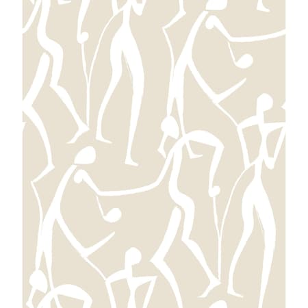 York Wallcoverings Joyful Dancers Nude Wallpaper ZM2834