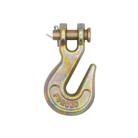 Mytee Products 1/4in G70 Clevis Grab Hooks 2860 lbs WLL Forged Steel for Lifting, Rigging GH14