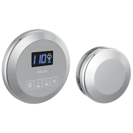Delta Universal Showering Components Round Steam Package In Lumicoat Chrome 5CH-250R-PR