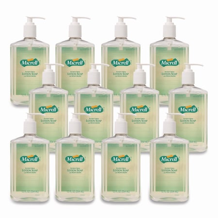 Micrell Antibacterial Lotion Soap, Floral Scent, 12 oz 9759-12