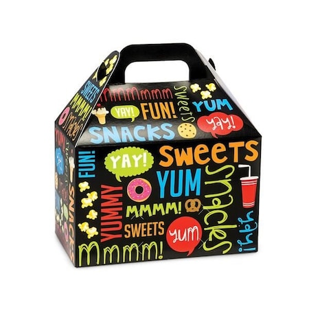 Nashville Wraps Snack Attack Gable Box, 8.5x4.75x5.5, 6PK SNKGB