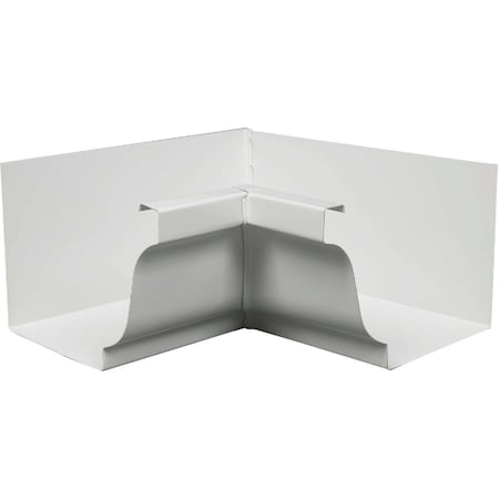 Amerimax Home Products 4'' Galvanized White Mitre Gutter Inside Corner 19201