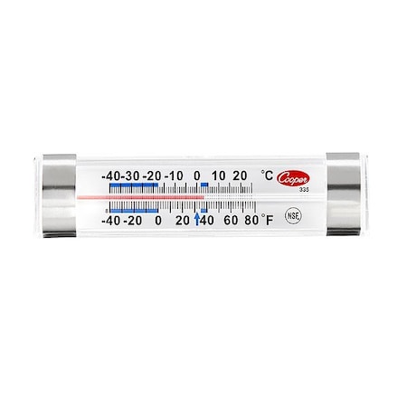 Cooper-Atkins Thermometer, 4 3/4 in L, Silver; White 335-01-1