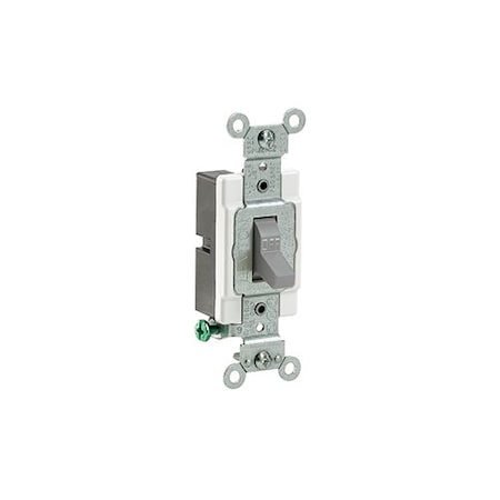 Leviton Toggle Single-Pole, 15 Amp CS115-2GY