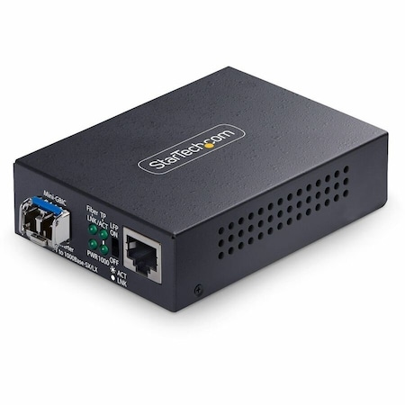 Startech.Com GIGABIT ETHERNET COPPER-TO-FIBER MEDIA CONVERTER, SM LC, 40KM, 10/100/1000 MBPS, MCM1110SMLC40
