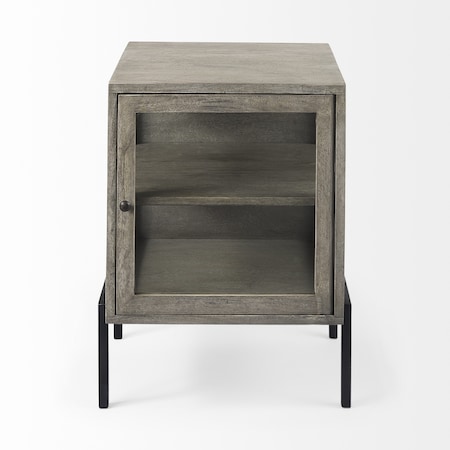 Homeroots 24" Brown Solid Wood Square End Table 393194