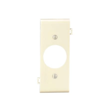 Leviton Receptacle Wallplate, Sectional, Gang 1, Ivory PSC7-I