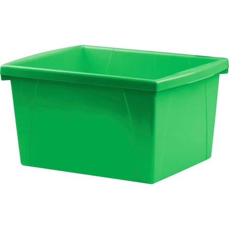 Storex Storage Bin, Plastic, Green, 3 PK 61480U06C