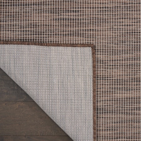 Homeroots 8' Brown Power Loom Runner Rug 522490
