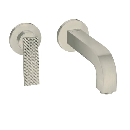 Axor Citterio Wall-Mounted Single-Handle Faucet Trim- Rhombic Cut, 1.2 GPM in Brushed Nickel 39181821