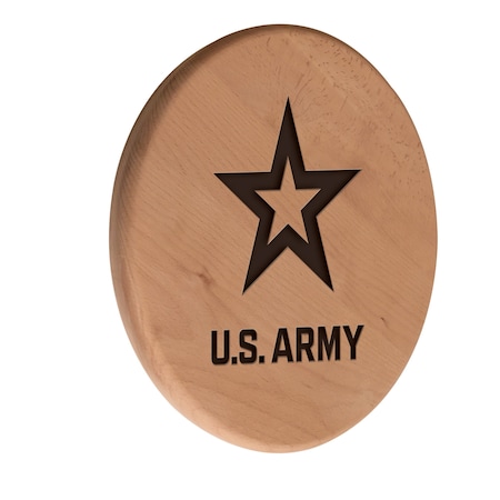 Holland Bar Stool Co United States Army 13" Laser Engraved Solid Wood Sign WSgnLNatArmy