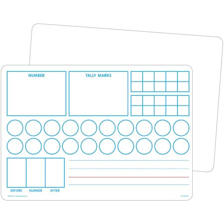 Teacher Created Resources Double-Sided Learning Numbers 1-20 Dry Erase Boards, 10PK 77076