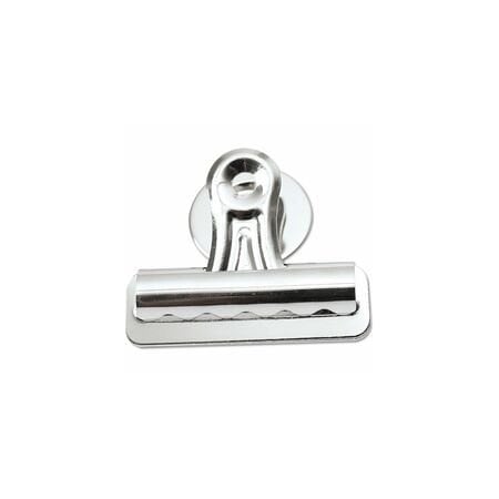 Universal Bulldog Magnetic Clips, Medium, Nickel-Plated, 12PK UNV31261