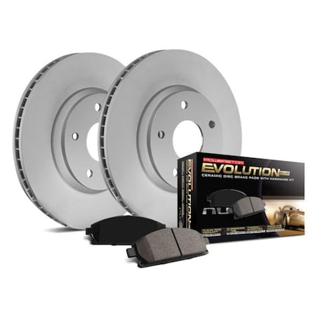 Powerstop Powerstop  Z17 Coated Brake Kit for 2012-2018 Toyota Yaris PSBCRK6104