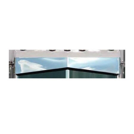 Replacement For Peterbilt 379 Year 2002 10.5In Stainless Steel Untie Drop Visor