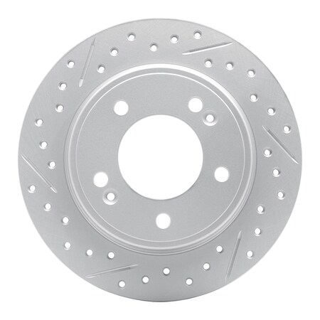 Dynamic Friction Co DFC Geoperformance Rotor - Drilled and Slotted 830-21034L
