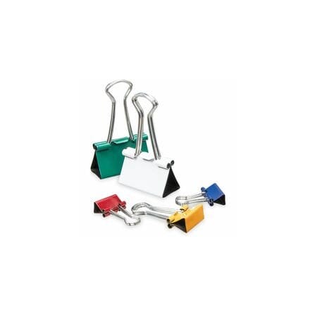 Universal Binder Clips in Dispenser Tub, Assorted Sizes and Colors, 30PK UNV31026