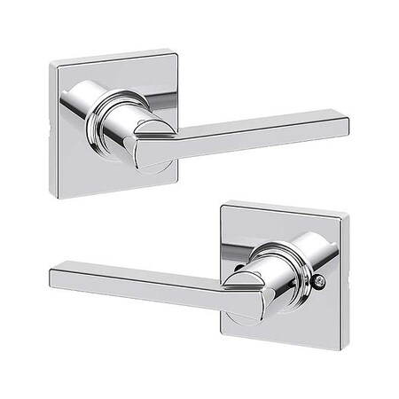 Kwikset Door Lever Lockset, 1 3/8-1 3/4" Thick 200CSL-SQT-26-6AL-RCS