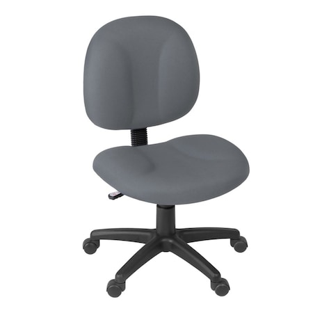 Regency Comfort Series Swivel Fabric Computer Task Chair with Drafting Kit - Grey 105-GY
