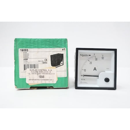 Schneider Electric AMMETER 0-90A AMP 16003