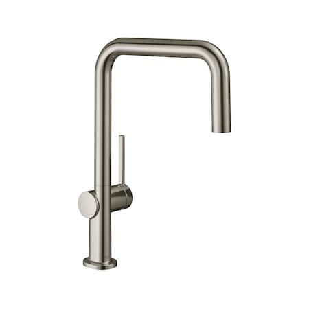 Hansgrohe Talis N Kitchen Faucet, U-Style 1-Spray, 1.5 GPM in Stainless Steel Optic 72858801
