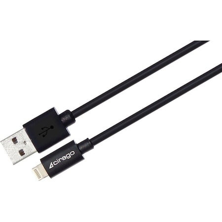 Cirago International Cirago Lightning Sync/Charge Cable (6 ft, Black) IPL1100