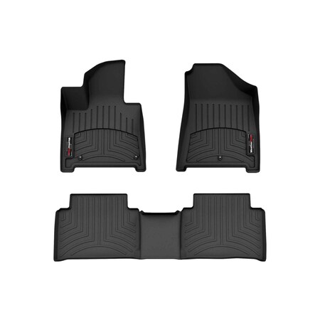 Weathertech Black, Front and Rear Floorliners 441865-1-2