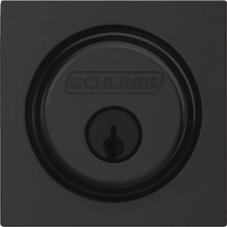 Schlage Matte Black Single Cylinder Deadbolt B60NGCOL622