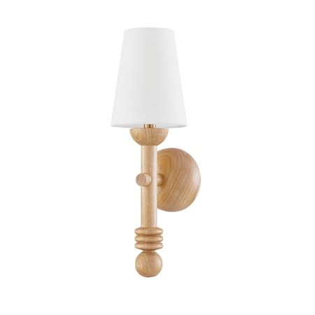 Troy Lighting Iver 1 Light Wall Sconce 6 In. Patina Brass B2019-PBR