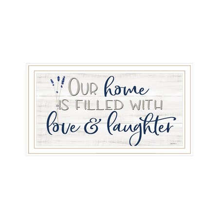 Homeroots Our Home White Framed Print Wall Art 529664