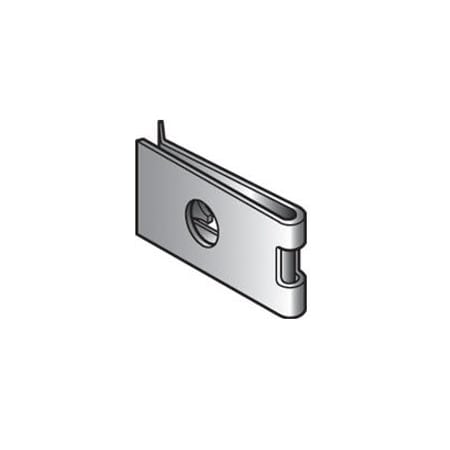 Southco Fast Lead Receptacle, Medium Size, Clip-on, U, Steel, Zinc Immersion Coating 12-11027-11