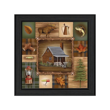 Homeroots At the Cabin Black Framed Print Wall Art 415969