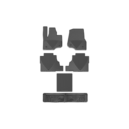 Weathertech Black, Front, Rear, and Rear All Weather Floor Mats W477-W478-W480-W60