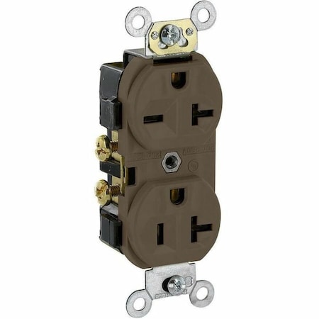 Leviton Commercial Grade Duplex Receptacle, 20 Amp, 125/250 Volt 5842