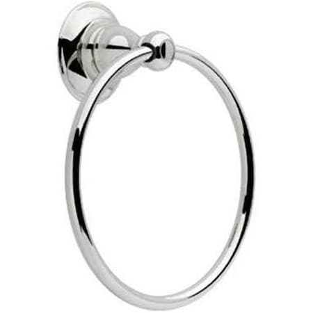 Liberty Hardware Porter Collection Towel Ring, Chrome 228614