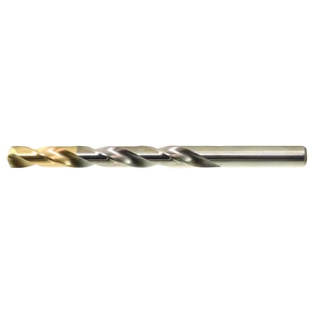 Drillco High Speed Steel Titanium Nitride (TiN) Tip Jobber Drill Bits 3/16" 450T112
