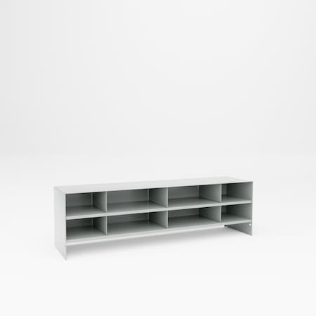 Pucel Filing Cabinet Desk, 39 in W x 28 in D x 52-1/4 in H, Gray FCD-PH