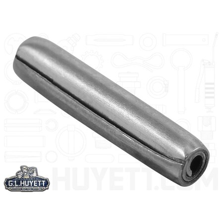 Huyett Coiled Spring Pin, Heavy Duty, Nickel Plated 302/304 Stainless Steel, 0.062 in Dia x 0.312 in Length SPC3P-062-0312H