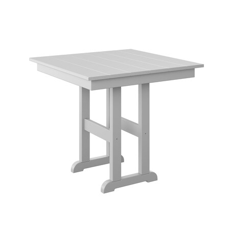 Polybird 33" SQUARE TABLE.   WHITE POLYBIRD P18-R