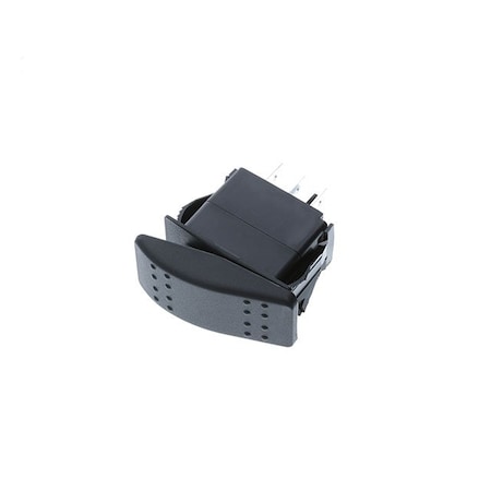 Switch Components Contura Style Rocker, 3P SPDT ON-OFF-ON, Black IP56 SRD1-1G-DC-1-BNN