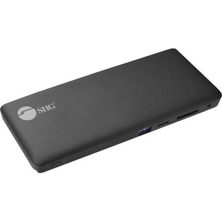 Siig AC JU-DK0R11-S1 Triple Video MST Docking Station with PD Brown Box JU-DK0R11-S1