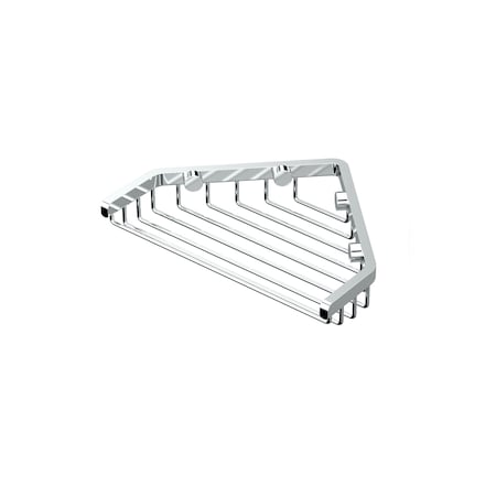 Gatco Corner 7" Shower Basket, Chrome 1495