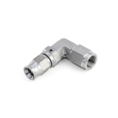 Hps Performance 90 Degree -3 Compression Teflon Hose End to AN Female for PTFE Hose, Stainless Steel 350-9003SS