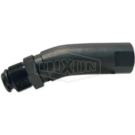 Dixon Bent Stem Swivel, 7/8-24 x 3/8 in, Threaded x FNPT, Steel, Domestic ATS7838F