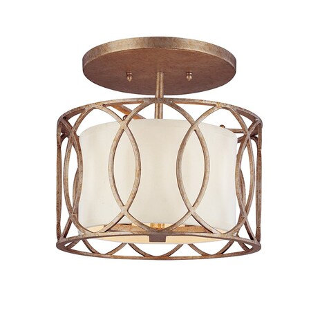 Troy Lighting Sausalito 3 Light Flush Mount 12.25 In. Silver Gold C1283-SG