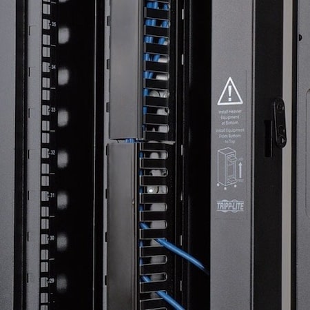 Tripp Lite Tripp Lite by Eaton SRCABLEDUCTVRt - Cable Panel - Black SRCABLEDUCTVRT