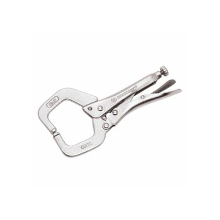 Crescent Locking C-Clamp, Locking Grip Handle, 6 in L, Silver, 3PK 181-C6CCSVN