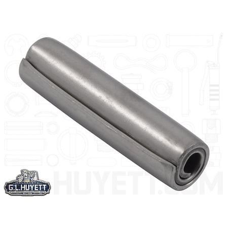 Huyett Coiled Spring Pin, Heavy Duty, Nickel Plated 302/304 Stainless Steel, 0.500 in Dia x 2.000 in Length SPC3P-500-2000H