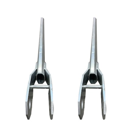 Mytee Products 4-Spring Aluminum Lower Arm for Dump Truck Tarp Systems 78in Telescopic Arm, 2PK T-ALA78x2